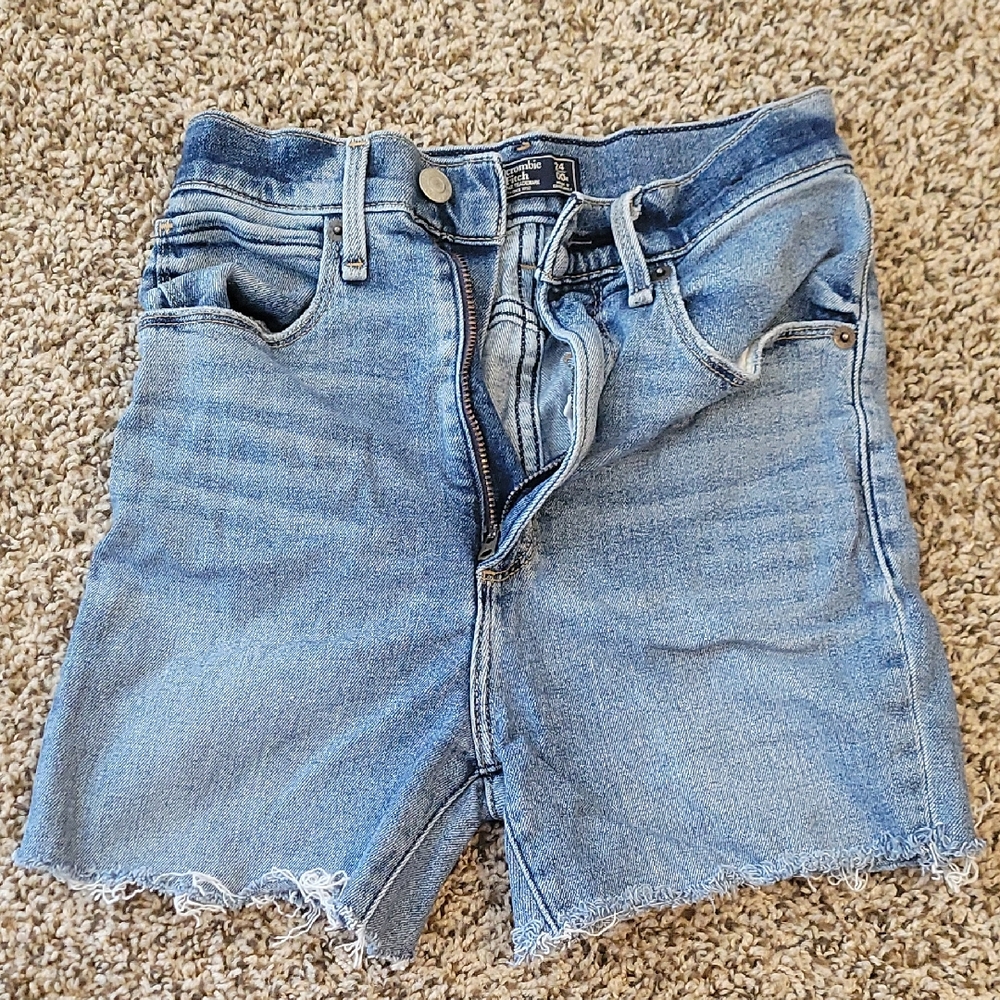 Abercrombie & Fitch Light Blue Jean Shorts 00